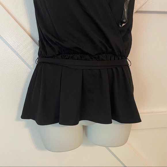 Banana Republic Draped Surplice Peplum Blouse XS - Picture 3 of 8